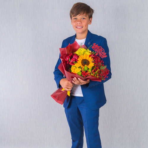 Осенний букет с подсолнухом. арт. 37965