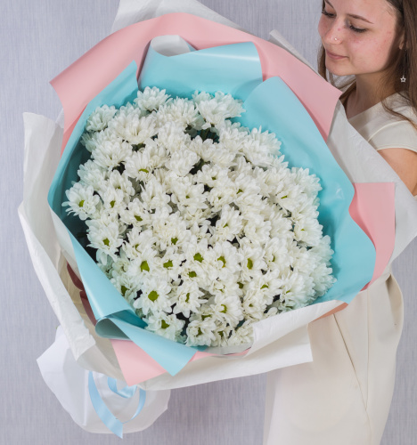 Букет-гигант из 15 кустовых хризантем арт. 36151